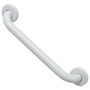 Simple white grab bar product view showing a sleek and minimalist design.