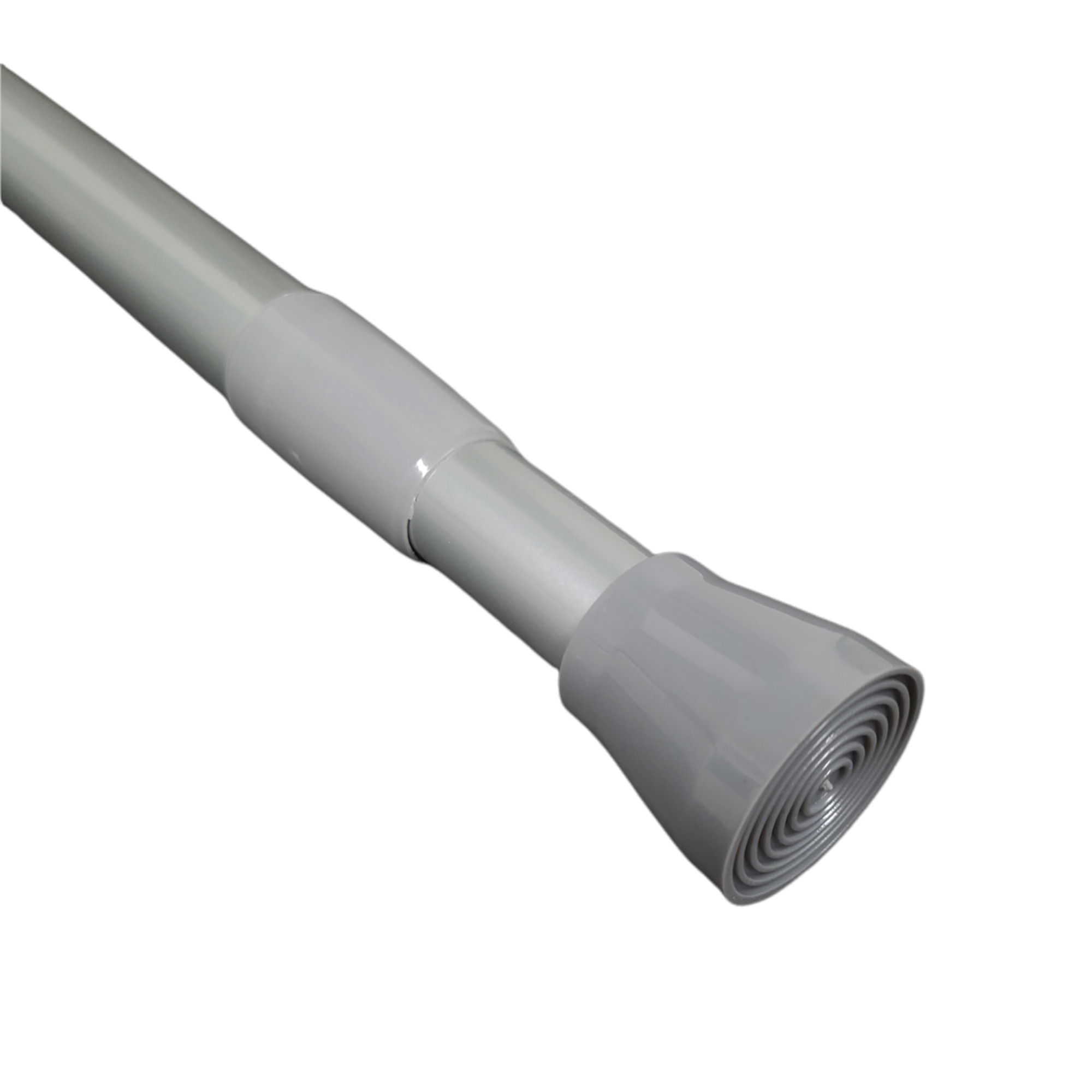 Chrome tension adjustable shower curtain rod, 43 to 79 inches, no drill installation, rust-resistant finish