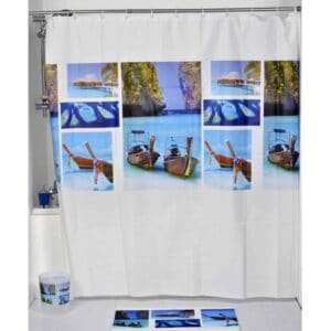 beach shower curtain liner