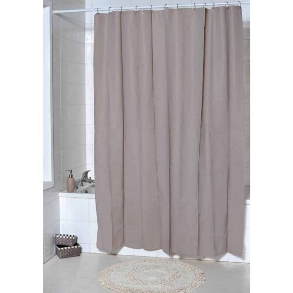 Taupe Extra Long Shower Curtain