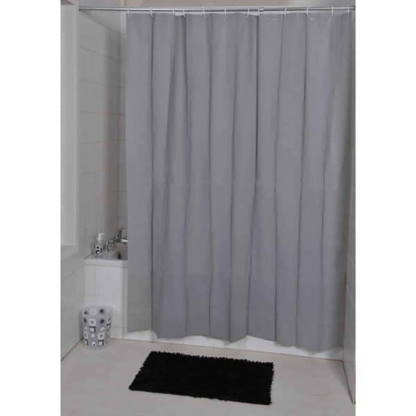 Gray Extra Long Shower Curtain