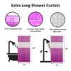 Purple Extra Long Shower Curtain