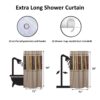 Extra long shower curtain Bamboo Sticks