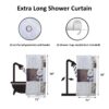Extra Long Shower Curtain Daisy