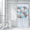 Extra Long Shower Curtain Triangle