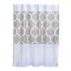 Long Shower Curtain Polyester Arabesque