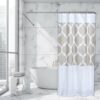 Long Shower Curtain Polyester Escal