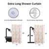 Extra Long Shower Curtain 12 Rings