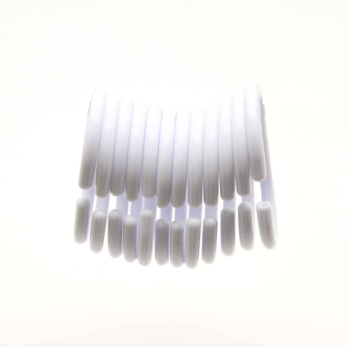 Evideco Shower Curtain Rings Plastic Hooks (Set of 12) - Solid White