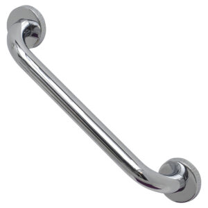 Stainless-Steel-Bath-and-Shower-Straight-Grab-Bar-Concealed-Mounting-Snap-Flange-1-Diameter-x-11.8-Length-Chrome