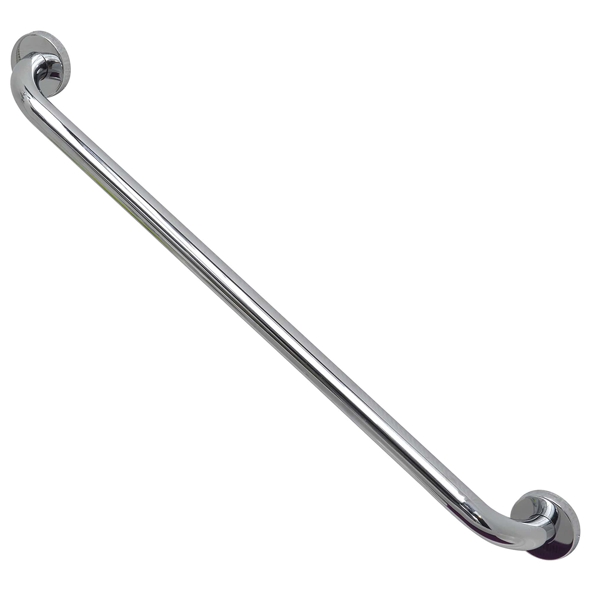 Stainless-Steel-Bath-and-Shower-Straight-Grab-Bar-Concealed-Mounting-Snap-Flange-1-Diameter-x-23.6-Length-Chrome