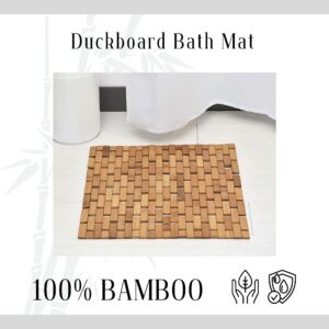 Duckboard bath mat 100% bamboo, sustainable and water-resistant