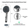 Chrome 3-Spray Multi-Function Handheld Shower Head