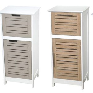 Freestanding Bath Storage Floor Cabinet MAHE 2 Drawers 2 Shelves Bamboo