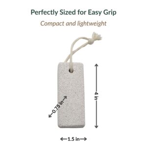 Product sizing diagram showing stone dimensions of 1.5 by 4 by 0.75 inches
