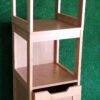 Collection Mahe Bathroom Free Standing Linen Tower Shelf 2 Drawers