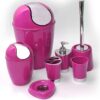 Bathroom Soap and Lotion Dispenser -Chrome Parts -Purple