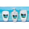 Paradise Clear Countertop Plastic Bath Tumbler Cup Holder Makeup Holder or Toothbrush Holder