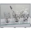 Peace and Loft Clear Countertop Plastic Bath Tumbler Cup Makeup Holder or Toothbrush Holder
