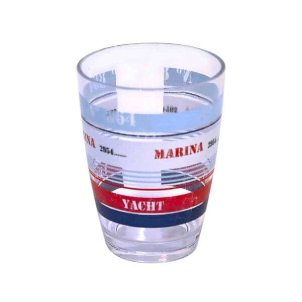 Yacht Club Clear Countertop Plastic Bath Tumbler Cup Holder Makeup Holder or Toothbrush Holder