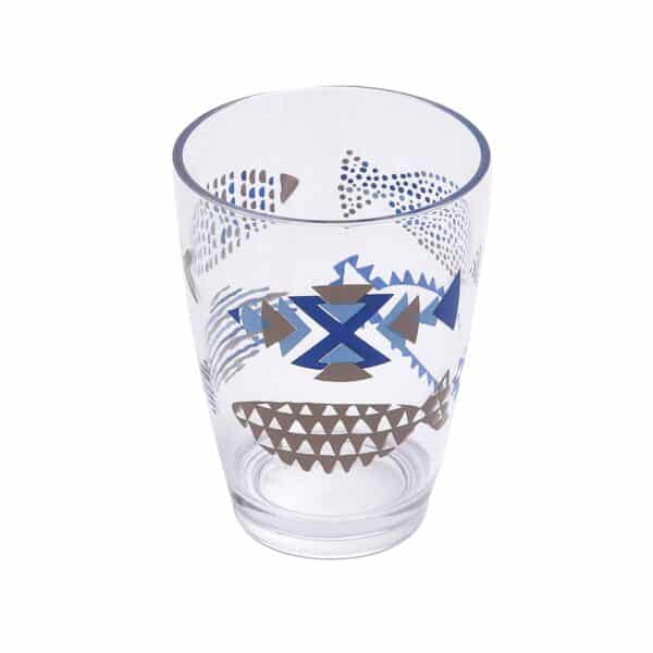 Nautical Clear Countertop Plastic Bath Tumbler Cup Holder Makeup Holder or Toothbrush Holder