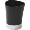 Black Bathroom Tumbler Cup Shiny Chrome
