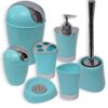 bath sets aqua blue Bathroom Tumbler Cup