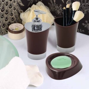 countertop set brown Bathroom Tumbler Cup