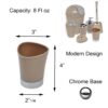 light brown taupe Bathroom Tumbler Cup