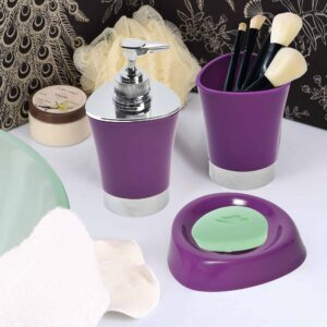 vanity set purple Bathroom Tumbler Cup