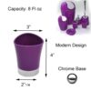 capacity purple Bathroom Tumbler Cup