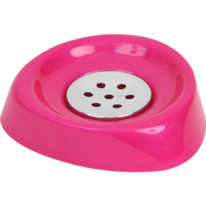 Bath Soap Dish Cup -Chrome Parts- Pink