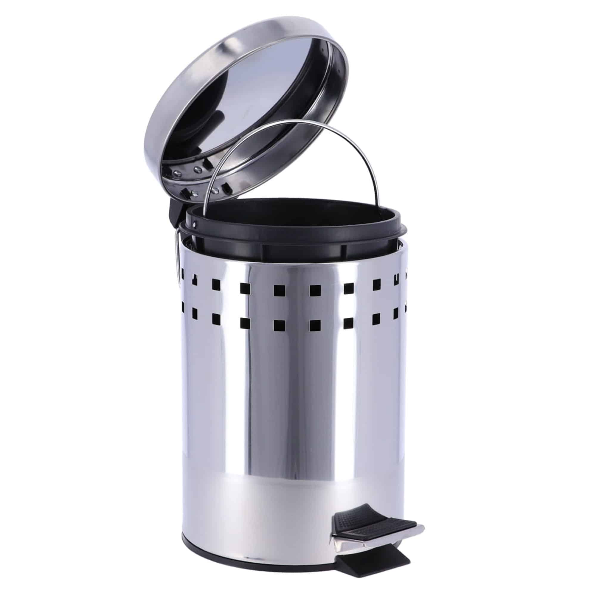 https://evideco.com/wp-content/uploads/2018/09/6502102-Chrome-Round-Metal-Small-Step-Trash-Can-with-Lid-Waste-Bin-3-liters-0.8-gal-2.jpg