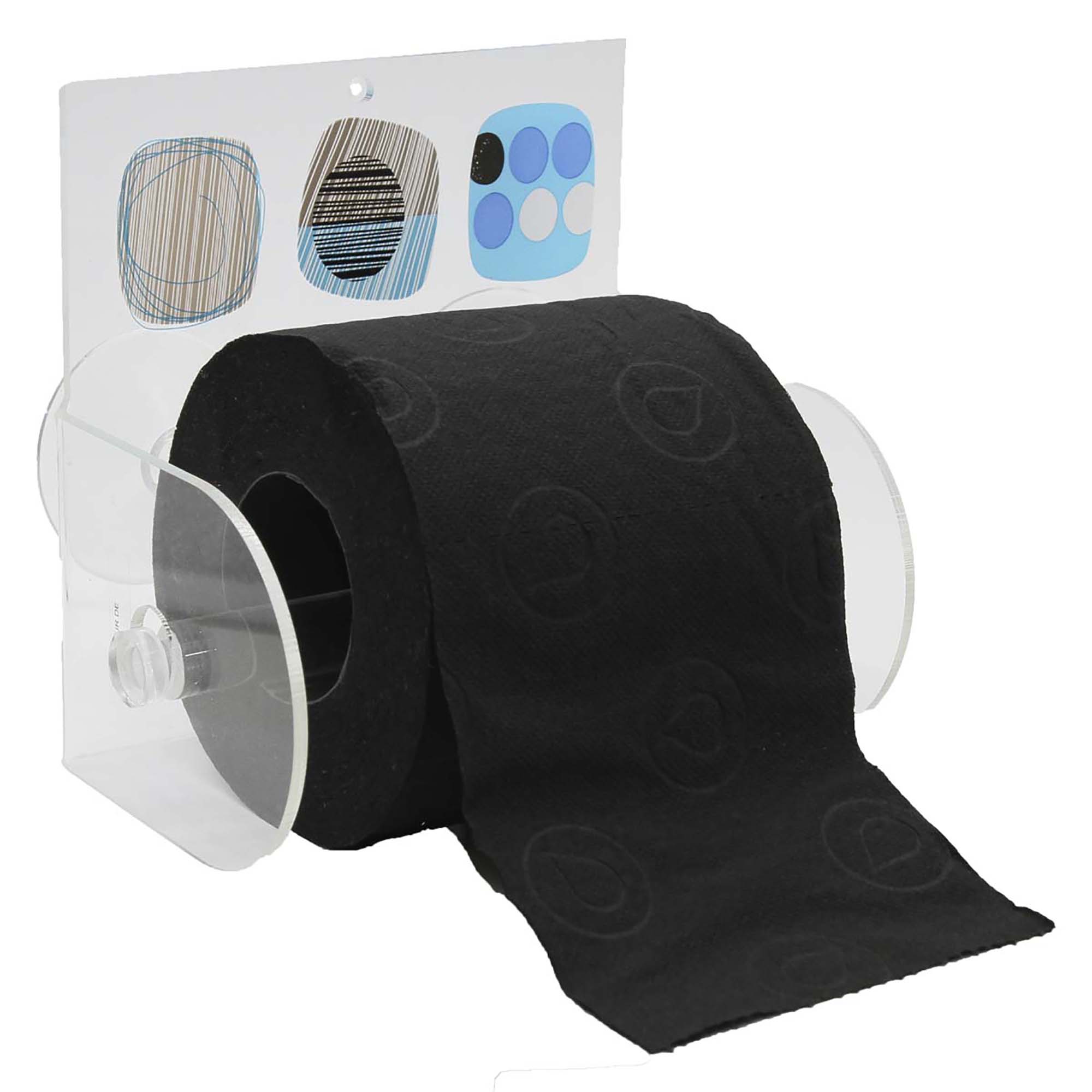 Street Art Toilet Paper Holder One Roll Tissue Dispenser Suction Mounted
