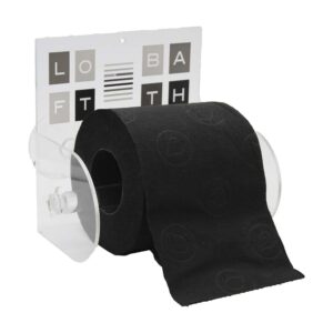 Peace and Loft Toilet Paper Holder One Roll Tissue Dispenser Suction Mounted