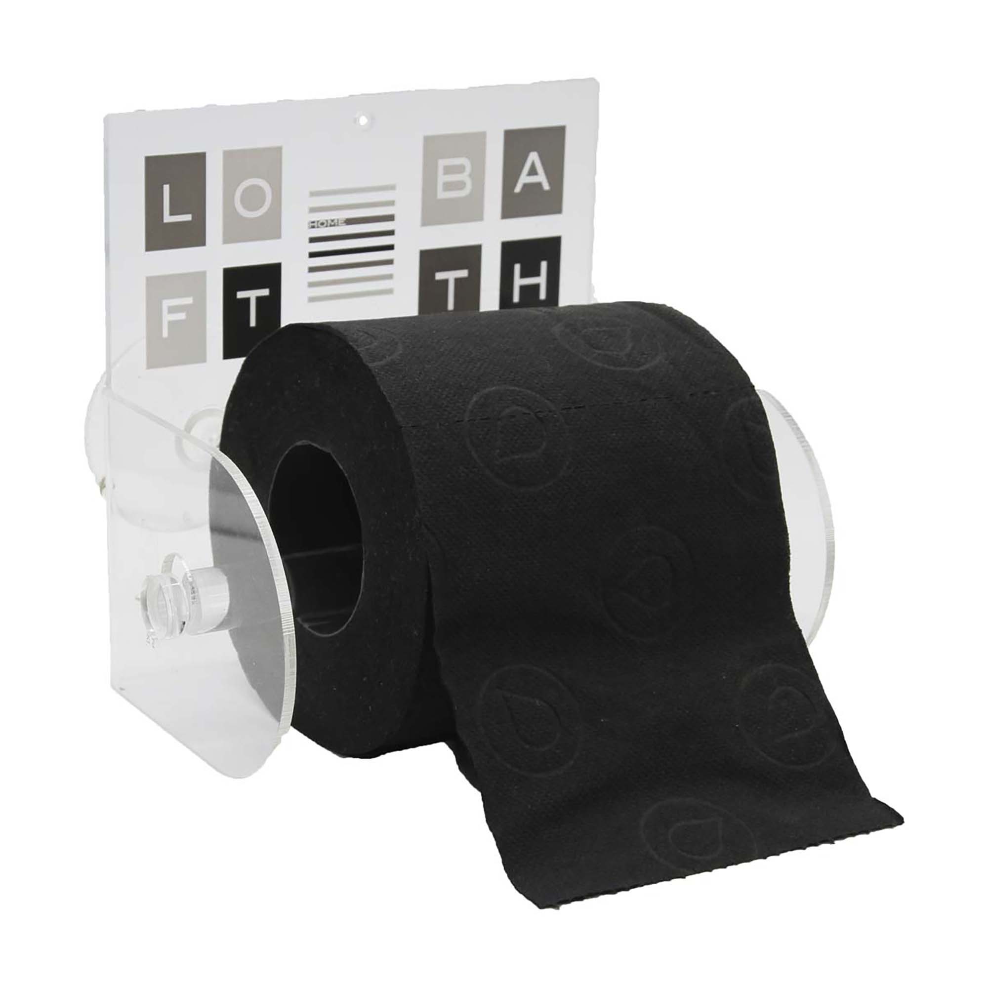 Peace and Loft Toilet Paper Holder One Roll Tissue Dispenser Suction Mounted