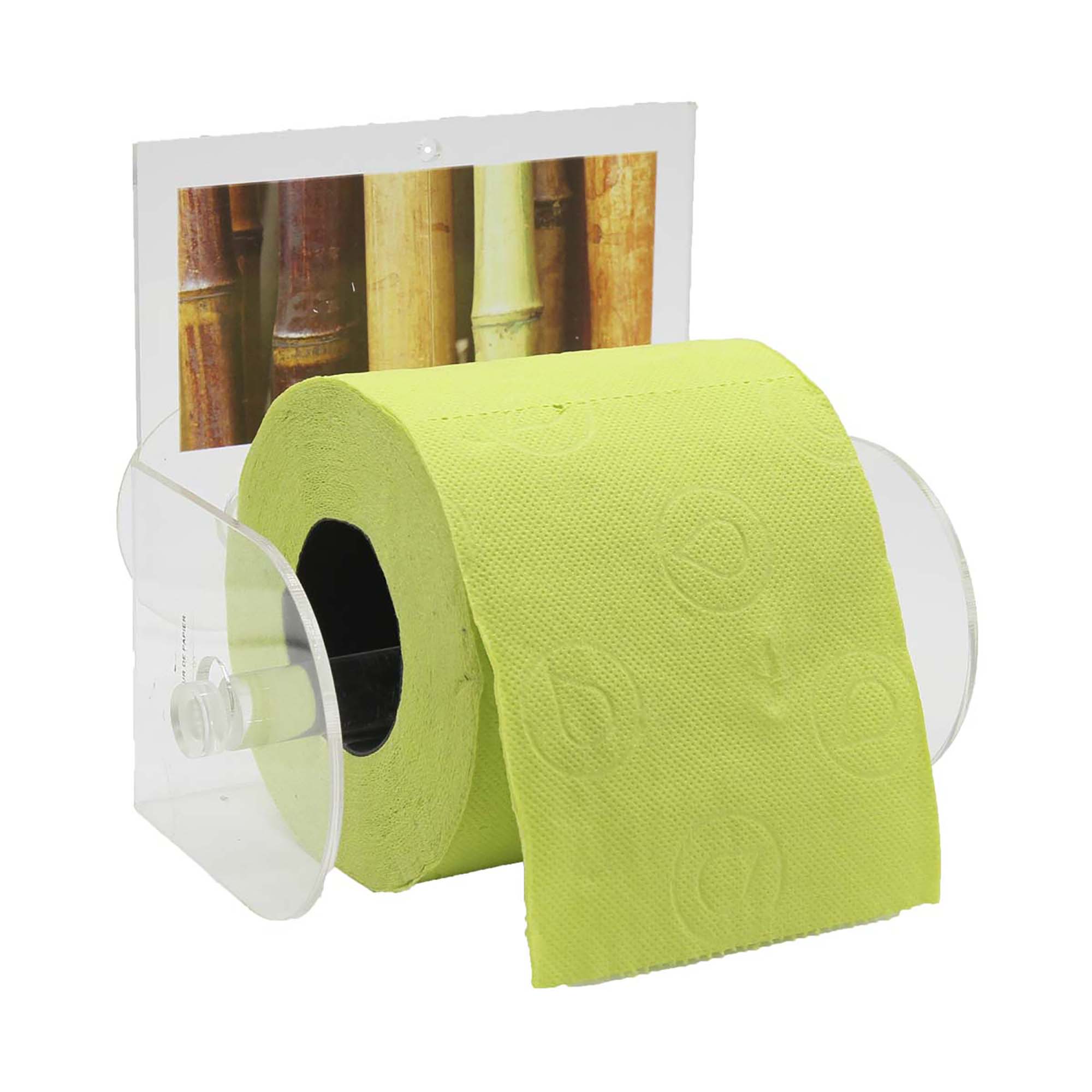 Java Toilet Paper Holder One Roll Tissue Dispenser Suction Mounted