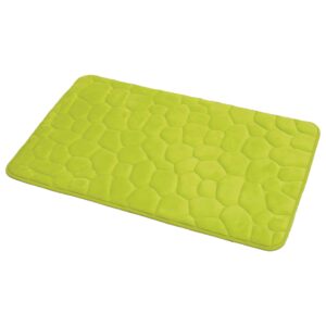 lime green bath rug