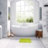 green bath rug
