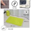 size lime green bath rug