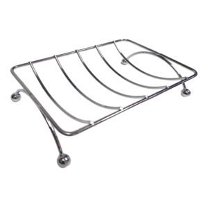 Chrome Metal Wire Soap Dish Holder Self-Draining