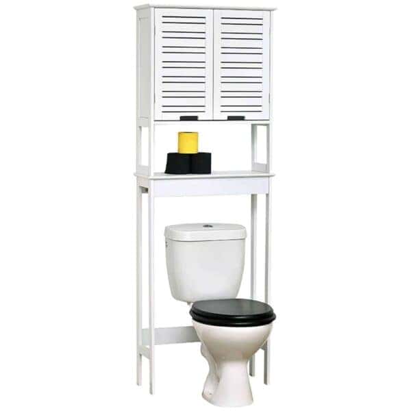 Over-The-Toilet-Storage-Cabinet-Bathroom-Miami-White-Wood