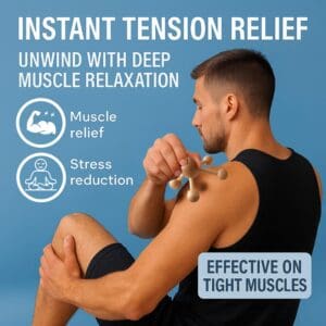 Wooden-Handheld-Massager-with-Four-Rounded-Nodes-for-Relaxation
