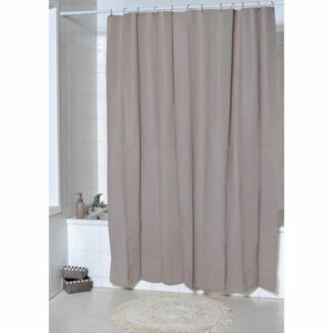 Solid Eva Bathroom Shower Curtain, Taupe