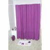 Eva Solid Bathroom Shower Curtain, Purple
