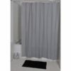 Solid Eva Bathroom Shower Curtain, Grey