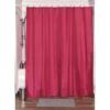 Design S Fabric Polyester Shower Curtain with 12 Matching Rings, Pink