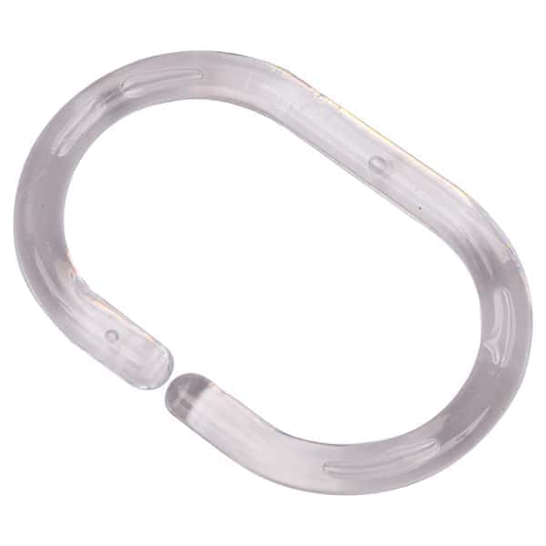 Evideco Shower Curtain Rings Plastic Hooks Solid And Clear Color Set Shower Curtain Rings Plastic Hooks Solid And Clear Color Set Of 12