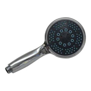 5 Spray Settings Rainfall Round Hand Shower-Head Chrome anti-liming with saving water seal