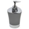 Bathroom Soap and Lotion Dispenser -Chrome Parts- Grey
